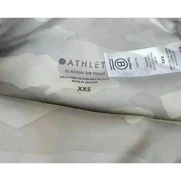 Athleta Pants Womens XXS Elation 7/8 Tight Gray Camo High Rise Pull Leggings - Picture 2 of 14